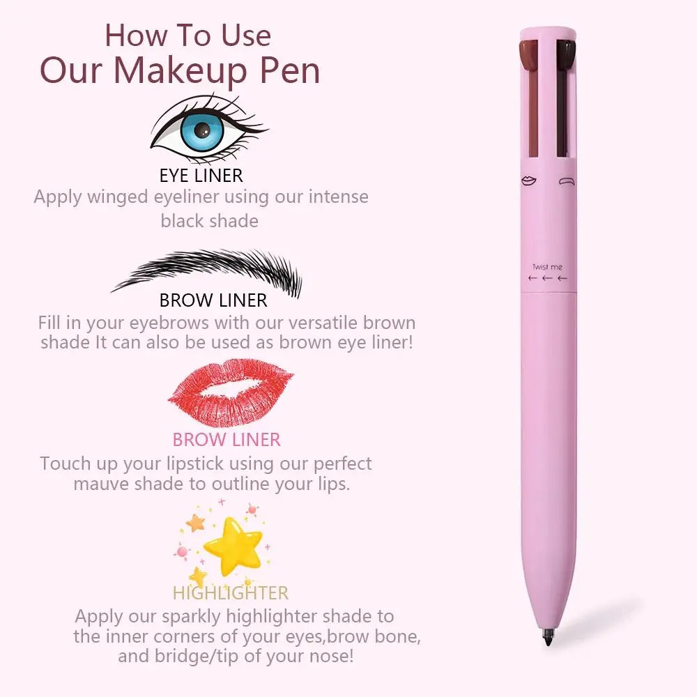 Lápiz de Maquillaje 4 en 1
