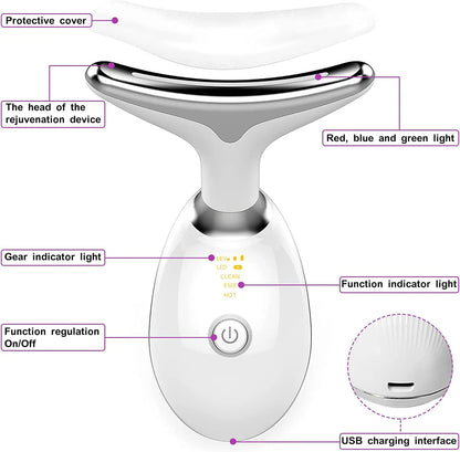 Masajeador Facial LED Rejuvenecedor