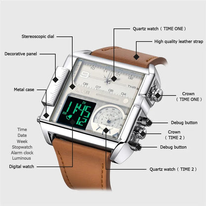 Reloj Deportivo LED para Hombres